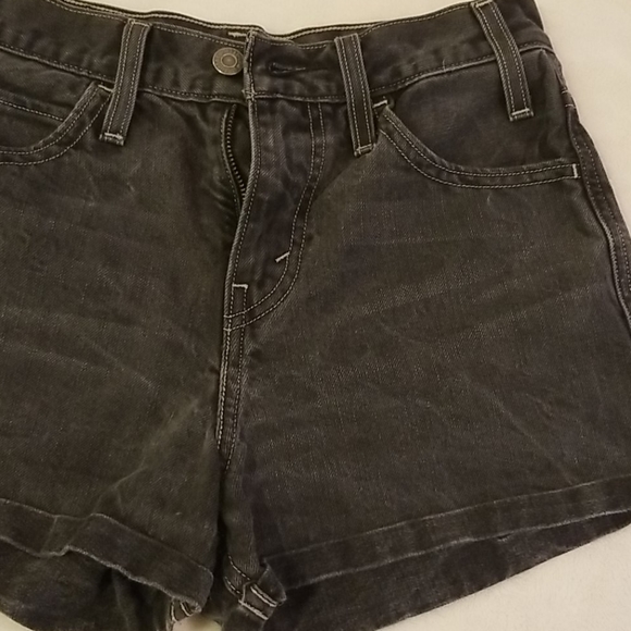Women's Levi's Vintage Black Jean Shorts SOLD - Picture 3 of 7